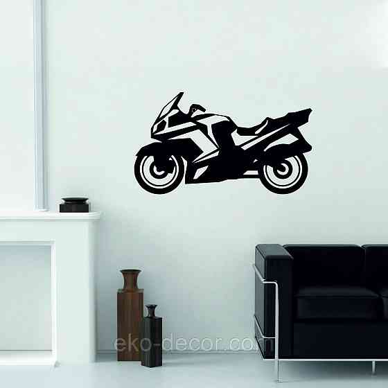 Декоративное настенное Панно «Мотоцыкл» Декор на стену 90*51 см, Черный Киев