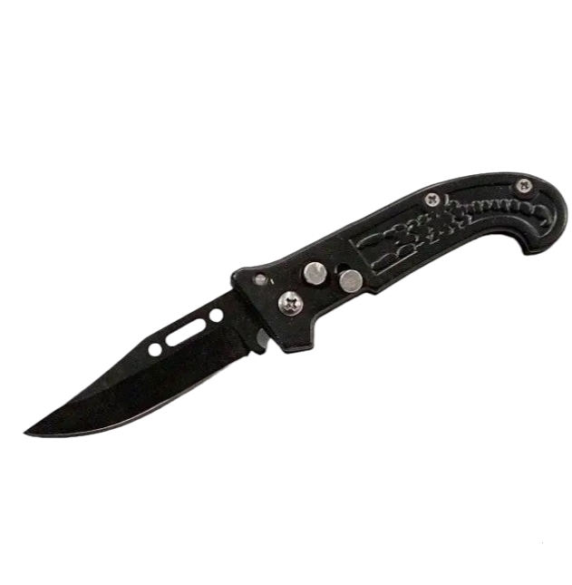 Ніж викидний Скорпіон чорний KA703, 15,50 см Дніпро - фото 1