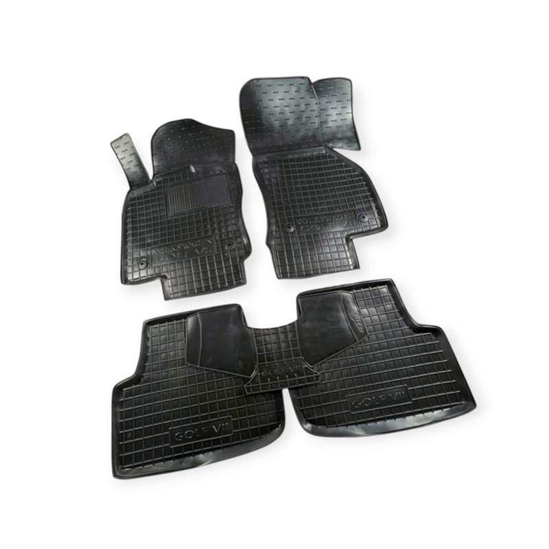 Килимки Фольцваген Гольф 7 (2012-2020) борт 2,5 см, з перемичкою салону Мукачево - фото 1