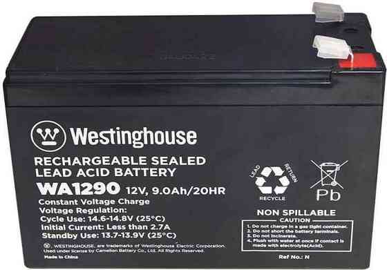 WA-1290N Батарея акумуляторнаа свинцево-кислотна Westinghouse 12V, 9Ah, terminal F2 Рівне