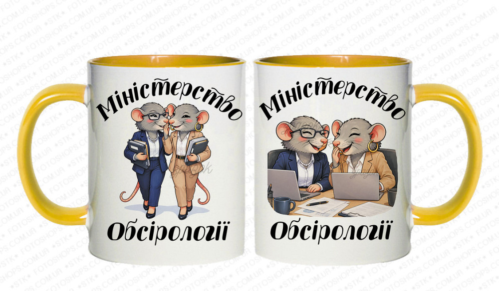 Оригінальний подарунок подрузі, чашка з принтом "Міністерство обсірології" Одеса - фото 5