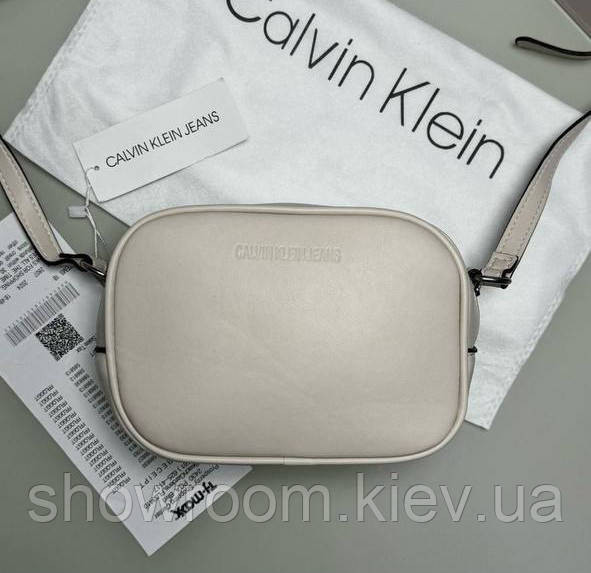 Невелика жіноча сумочка на плече Ck 2866 бежева Київ - фото 3