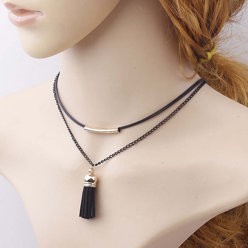 Чокер на шию жіночий з пензликом Київ - фото 1