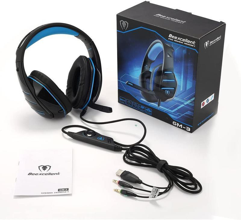 Игровые Наушники с Микрофоном 6,0*2,7 мм Beexcellent GM-3 ,чувствительность 115 дБ ± 3 дБ Нововолынск - изображение 3