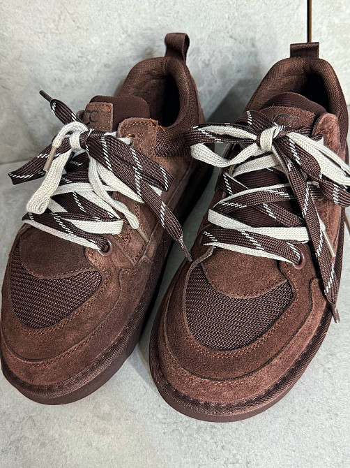 Кросівки жіночі Hengji 1517-6 замшеві з подвійною шнурівкою уггі коричневі, 41, 26 см Одеса - фото 5
