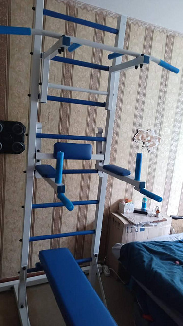 Шведська стінка для хлопчика дітей та дорослих до 120 кг спорткомплекс будинку металевий для квартири куточок Кам'янське - фото 8