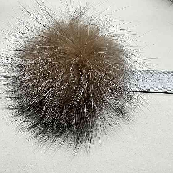 Помпон із натурального хутра блюфрост 15-16 см Рудий Харків