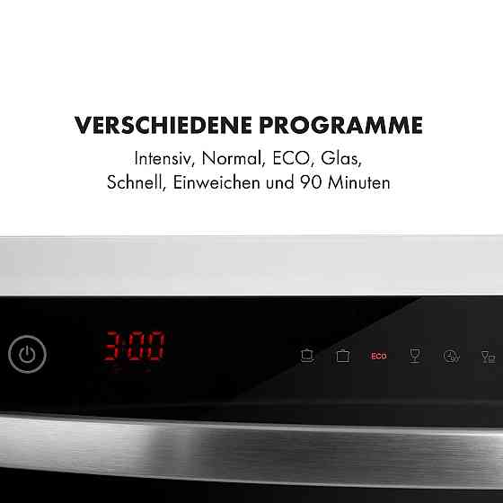 Посудомийна машина Amazonia 6 Luminance зі скляною передньою панеллю Окремостояюча 1380 Вт Біла Рівне