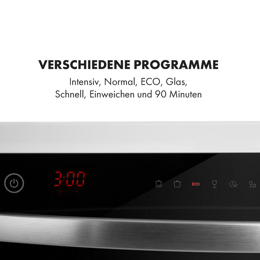 Посудомийна машина Amazonia 6 Luminance зі скляною передньою панеллю Окремостояюча 1380 Вт Біла Рівне - фото 3