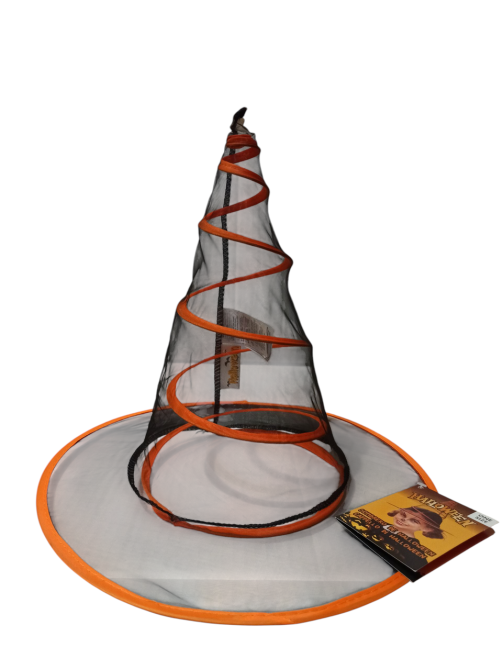 Дитячий капелюх на спіралі прозорий для Хелловіна one size помаранчевий Київ - фото 2