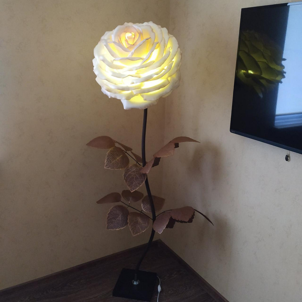 Торшер-нічник "Троянда Мідна красуня" Дніпро - фото 1