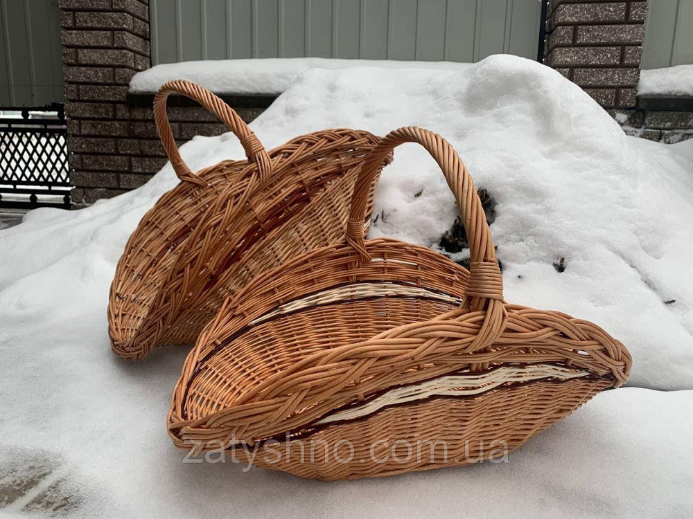 Корзина из лозы для дров Киев - изображение 2