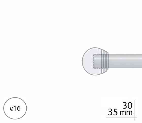 Закінчення для карнизу Orvit ТОДІ МАКС 16 мм ЗОЛОТО Львов