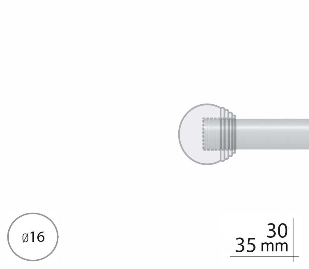 Закінчення для карнизу Orvit ТОДІ МАКС 16 мм ЗОЛОТО Львов - изображение 2