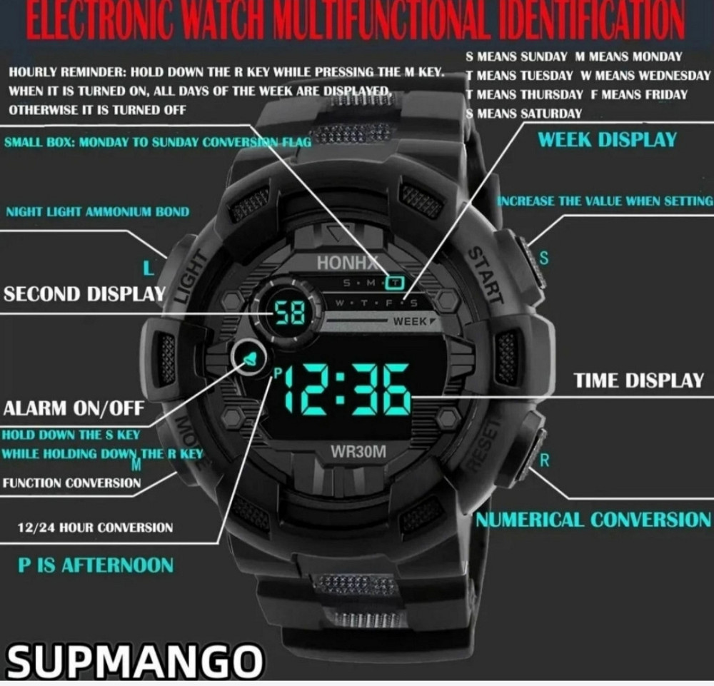 Мужские цифровые часы. Киев - изображение 3