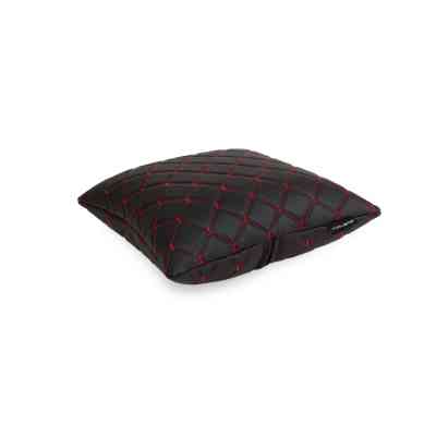 Подушка EVAtech ECO 30x30 см чорна з червоною ниткою (SPSCSBR) Винница