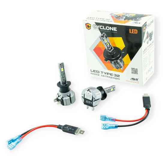 Автолампа LED H1 12V Type 32 15W 6000K 4800L радіатор Мукачево