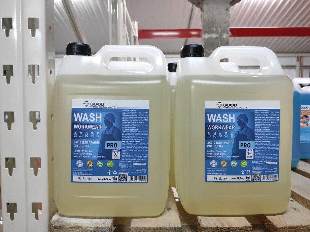 Засіб для прання спецодягу GOOD RESULT 5 л концентрований гель від мастила, сильного бруду та виробничих забруднень Павлоград - фото 2