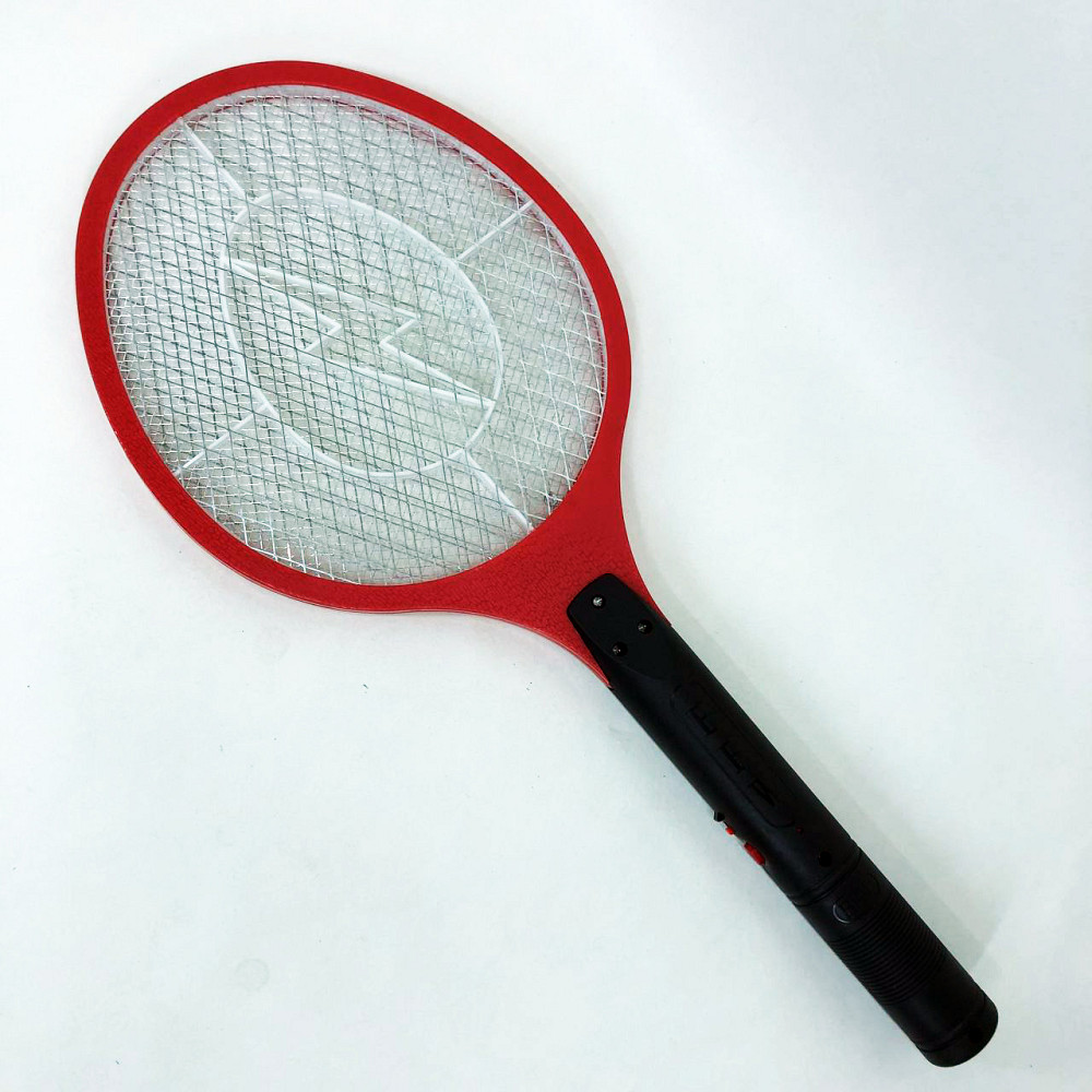 Мухобойка электрическая от насекомых, Аккумуляторный уничтожитель комаров, мошек, мух. Цвет: красный XI-11 Львов - изображение 2