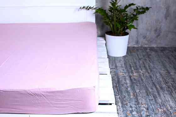 Ecotton Простирадло на резинці Ecotton 200х200 см однотонне бузковий Lilac Коломия