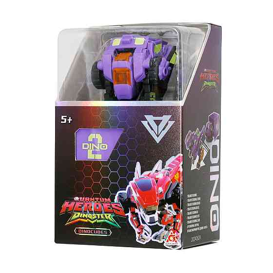 Динозавр-трансформер Dinoster - Пурпуровий Раптор-бот Дніпро
