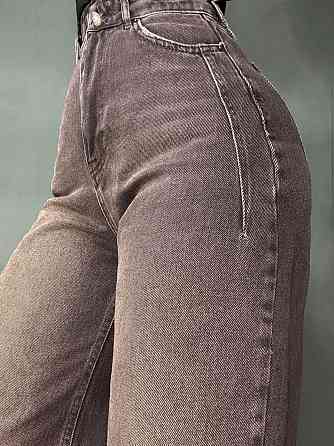 Джинсы женские Its Basic 2499-2 WIDE LEG палаццо с выточками коричневые, коричневый, 36, 36, 70 см, 97 см Киев