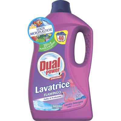 Гель для прання Dual Power для білих і кольорових речей Фламінго 2 л (8054633837337) Вінниця