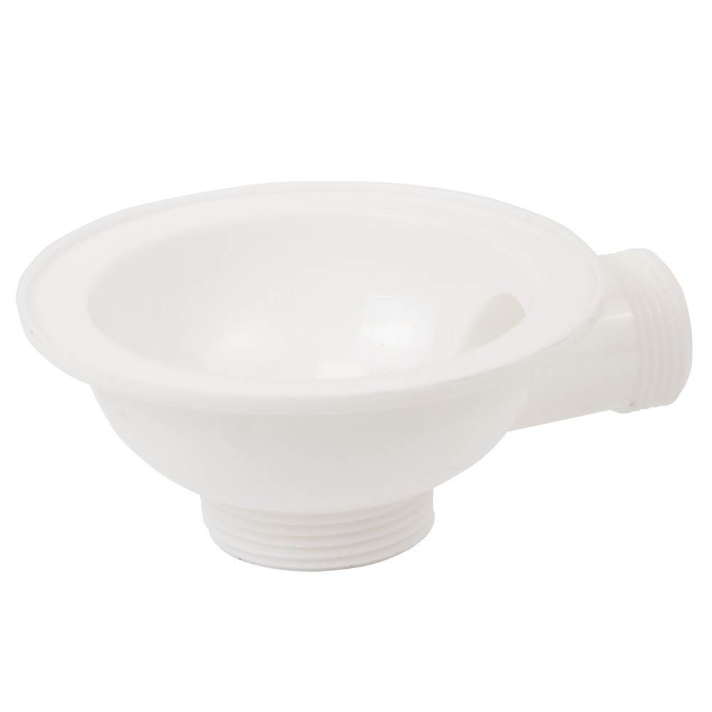 TAU Сифон для кухонной мойки с нержавеющим выпуском 3½" квадратным переливом и гибким отводом Ø Киев - изображение 3