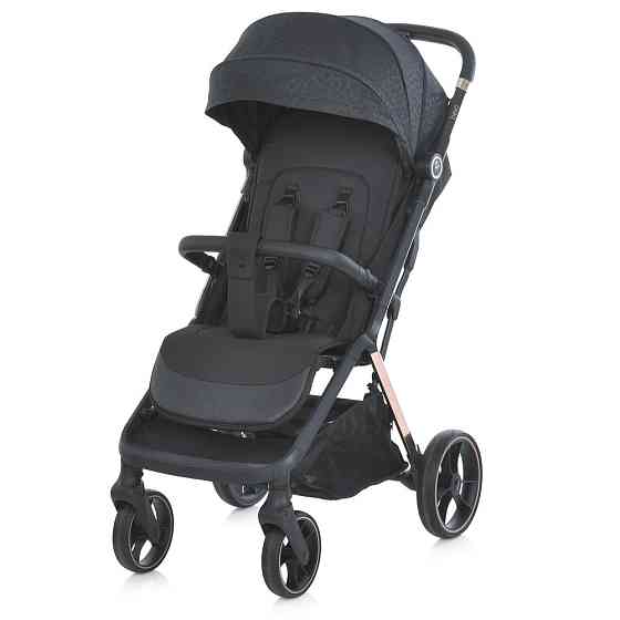 Коляска дитяча El Camino BEYA Black Leo прогулянкова з чохлом для ніжок у комплекті Чорна (ME 1127-G) Чернігів