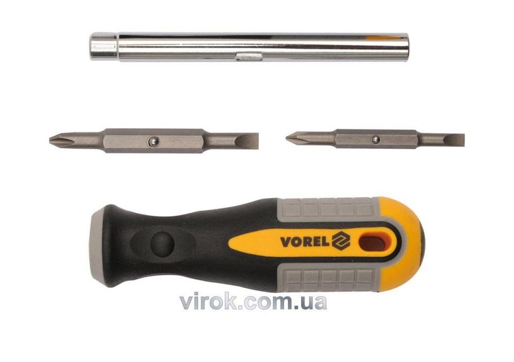 Викрутка двостороння VOREL : 6 в 1 Cr-V [12/72] Одесса - изображение 1