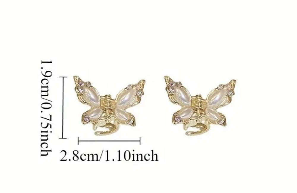 Заколка-крабік "Метелики" 2 шт Сміла - фото 2