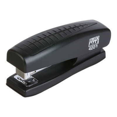Степлер Buromax пластиковый, 20 листов, (скобы №24;26), 123 х 36 х 52 мм, черный (BM.4201-01) Винница - изображение 1