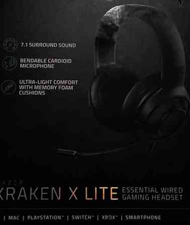 Ігрові навушники Razer Kraken × lite Харків