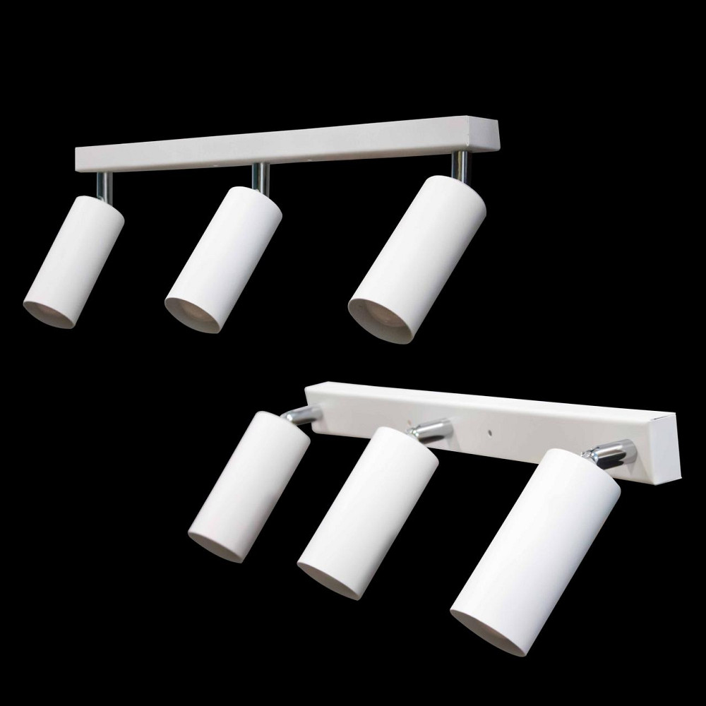 Светильник на планке с поворотними плафонами 3-Е27 Tube NL 1105-3 W Киев - изображение 2