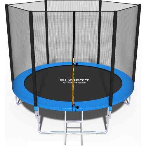 Батут Funfit 8ft (252см) синий с внешней сеткой Киев