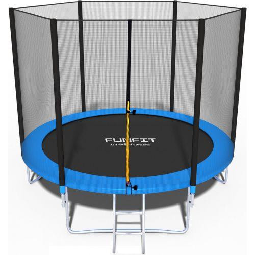 Батут Funfit 8ft (252см) синій з зовнішньою сіткою Київ - фото 2