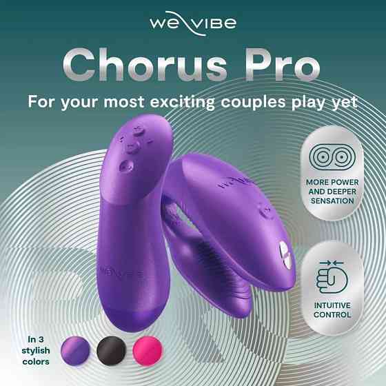 Вибратор для пар We-Vibe Chorus Pro Cosmic Purple с пультом и приложением, фиолетовый Sex Aura Киев