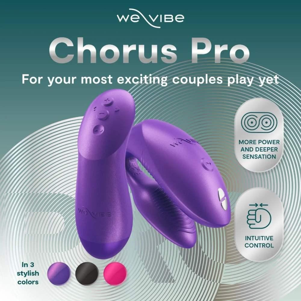 Вибратор для пар We-Vibe Chorus Pro Cosmic Purple с пультом и приложением, фиолетовый Sex Aura Киев - изображение 4