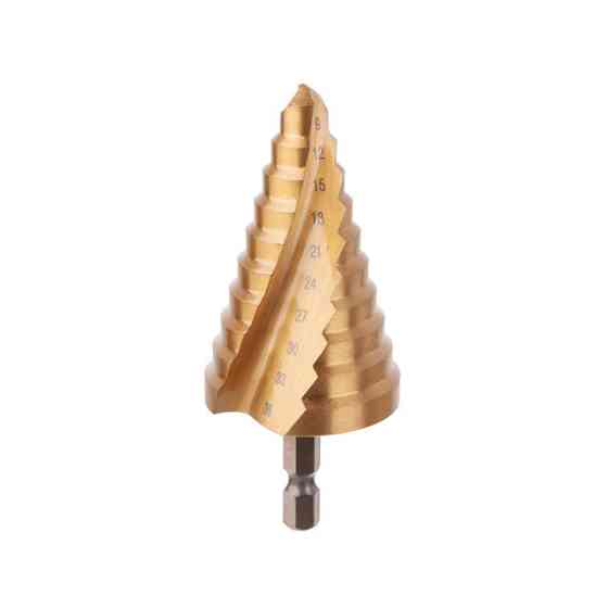 Свердло ступінчасте по металу, спіральне, 9-36 мм, HEX INTERTOOL SD-5838 Київ