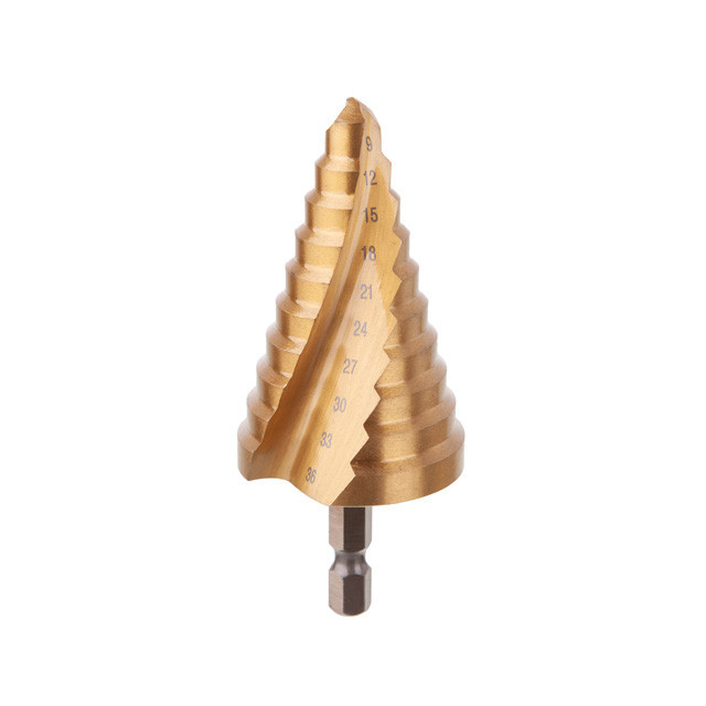 Свердло ступінчасте по металу, спіральне, 9-36 мм, HEX INTERTOOL SD-5838 Київ - фото 1