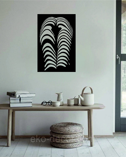 Декоративное настенное Панно «Женское Тело», Декор на стену 110*72 см, Черный Киев - изображение 6