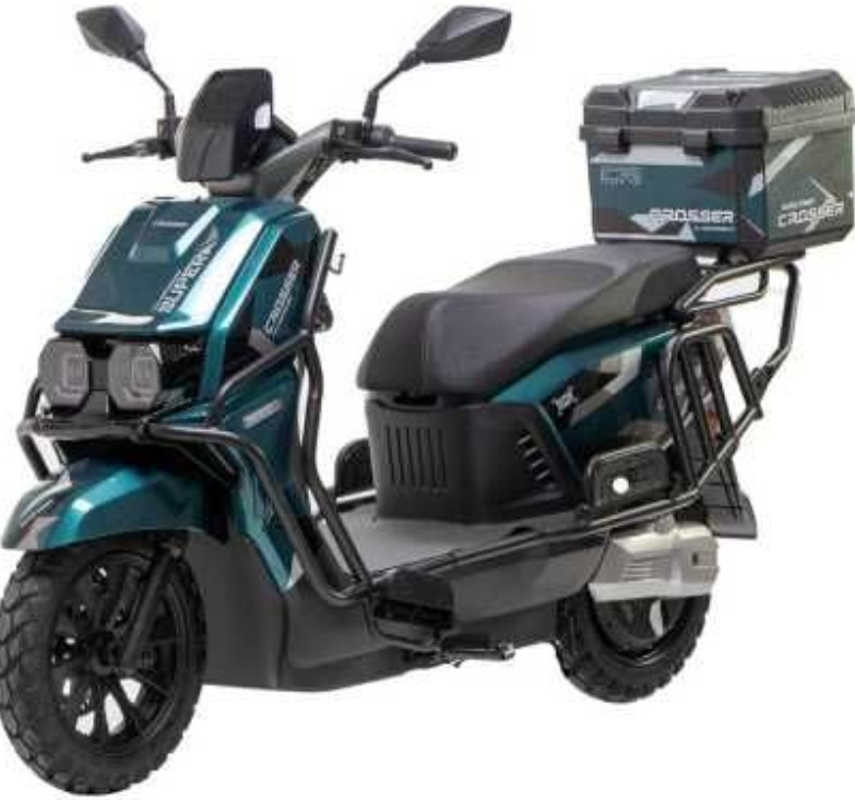 Электроскутер Crosser CR-17 2500W 72V/35Ah - Зеленый. Харьков - изображение 1