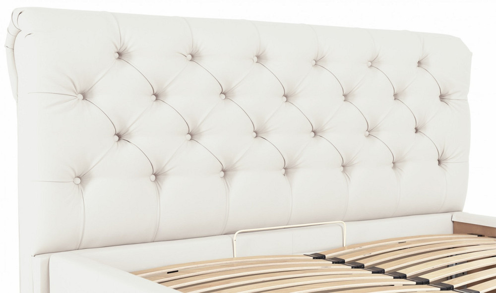 Кровать London VIP 140 х 200 см Fly 2200 С дополнительной металлической цельносварной рамой Белый Днепр - изображение 12