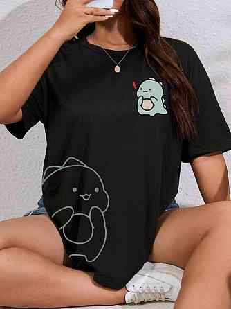 Футболка женская с принтом  42 Черная 2664082705 Днепр