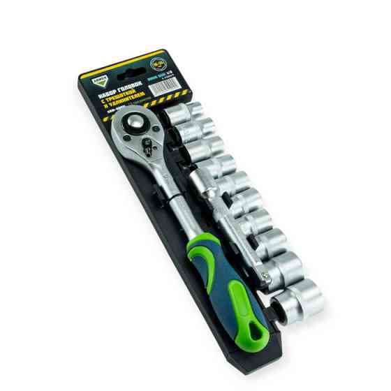 Набір головок 1/2" 12 шт, 10-24 мм з тріщ., Подовж. (планшет) Мукачево