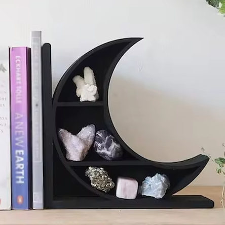Органайзер для прикрас і декору, підставка для книг з дерева, дизайн у вигляді Місяць, 20×20см Кам'янець-Подільський - фото 1