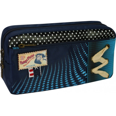 Пенал Maxi 2 отделения (J-2292-blue) Винница - изображение 1