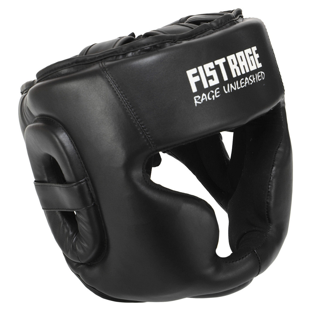 Шлем боксерский с полной защитой кожаный FISTRAGE-4157 S-XL Шлемы для бокса и единоборств Киев - изображение 4