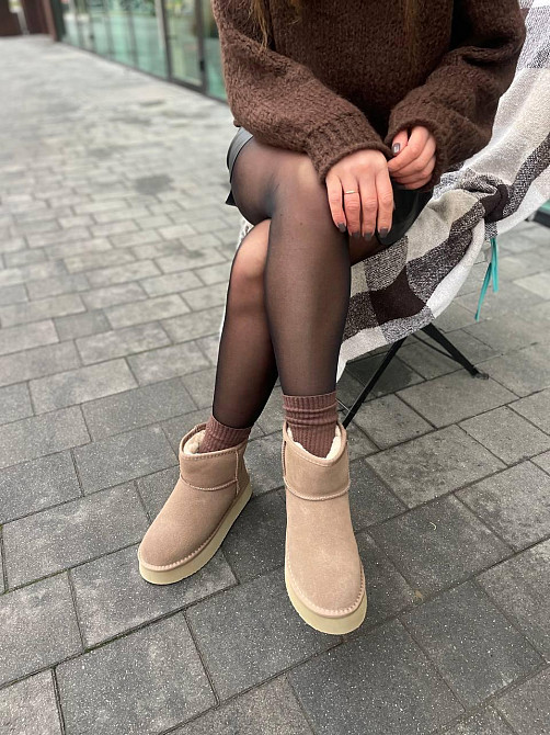 ITTS Угги жіночі ITTS A805-15 капучіно (зима, замша натуральна) (5736) 39 Коломия - фото 3