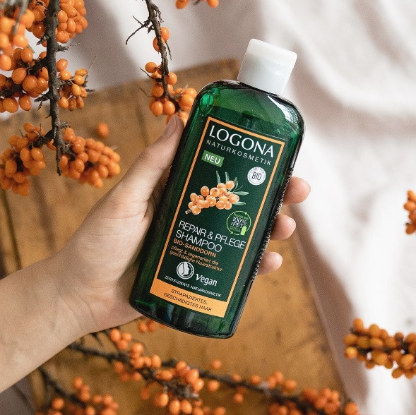 БІО-Шампунь-реконструктор волосся Обліпиха Logona 250 мл Київ - фото 3